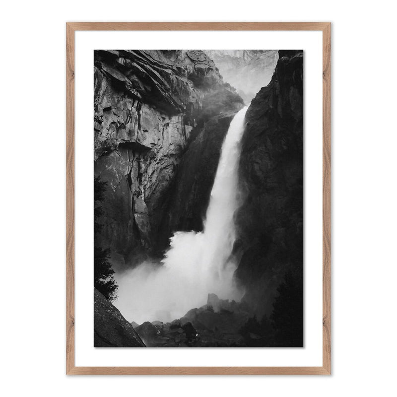 Lower Yosemite Falls by Wesley and Emma Teague - Rustic Walnut