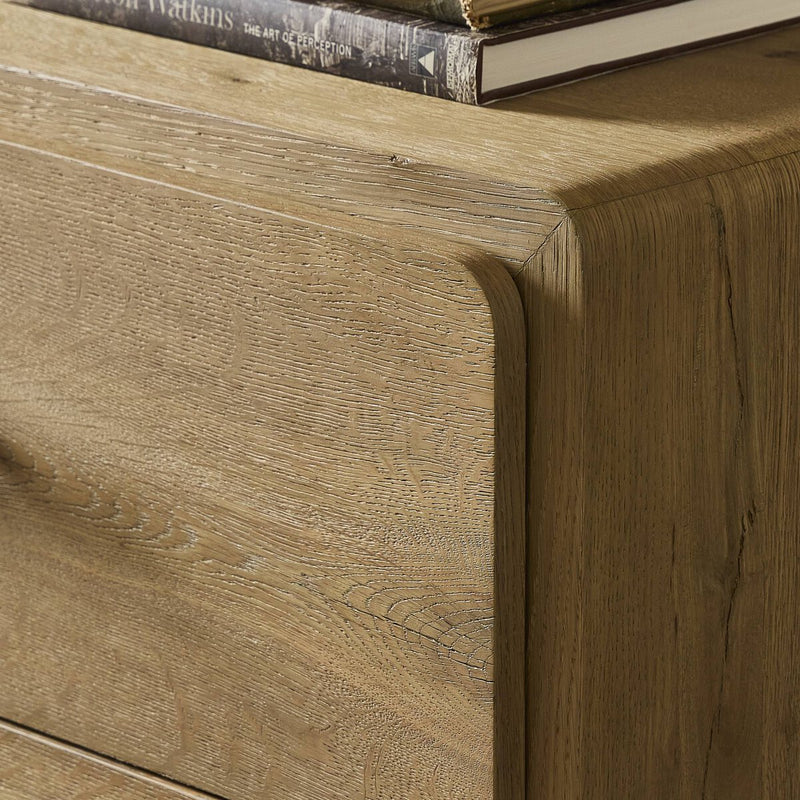 Eden 6 Drawer Dresser - Aged Smoked Oak Veneer