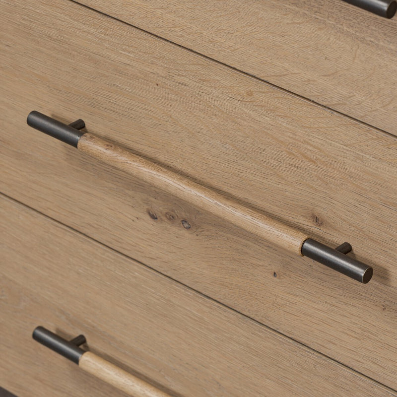 Eden 6 Drawer Dresser - Aged Smoked Oak Veneer