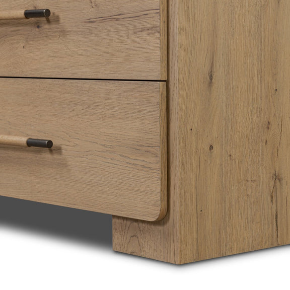 Eden 6 Drawer Dresser - Aged Smoked Oak Veneer