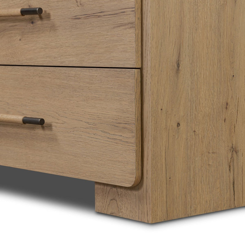 Eden 6 Drawer Dresser - Aged Smoked Oak Veneer