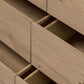Eden 6 Drawer Dresser - Aged Smoked Oak Veneer