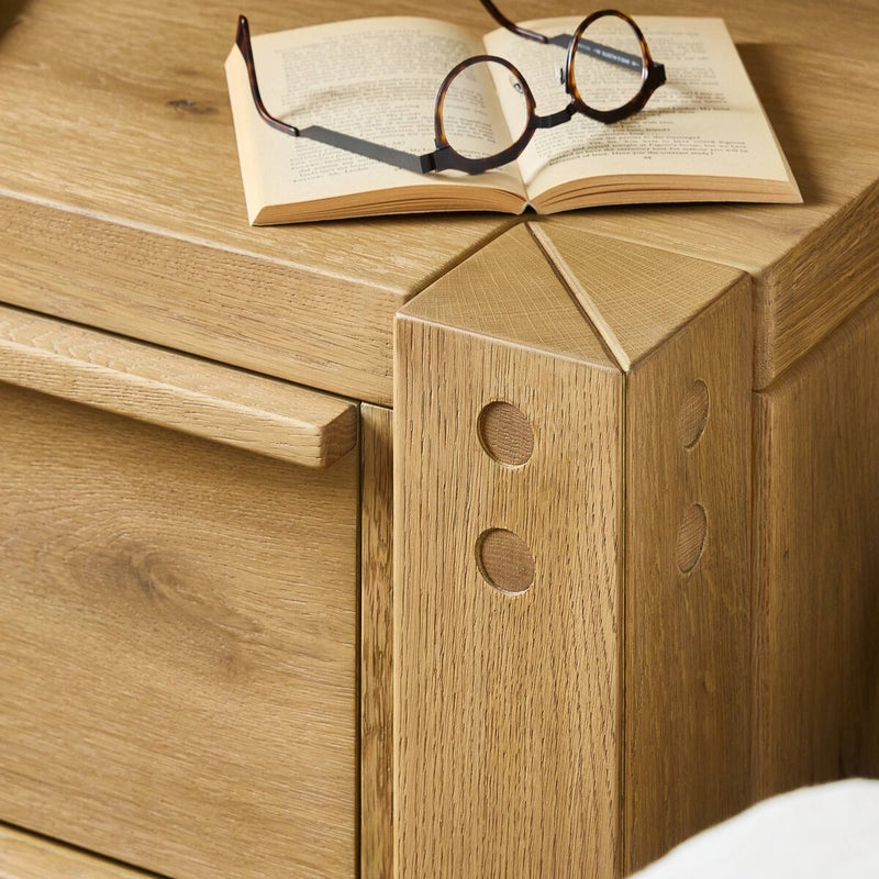 Emmer Nightstand - Aged Smoked Oak