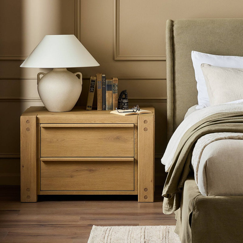 Emmer Nightstand - Aged Smoked Oak