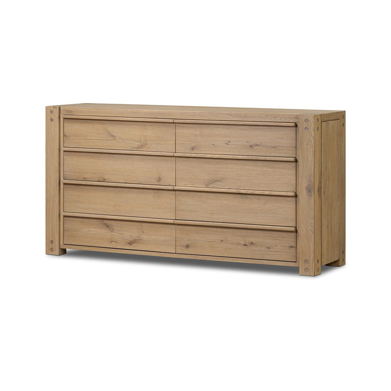 Emmer 8 Drawer Dresser - Aged Smoked Oak Veneer