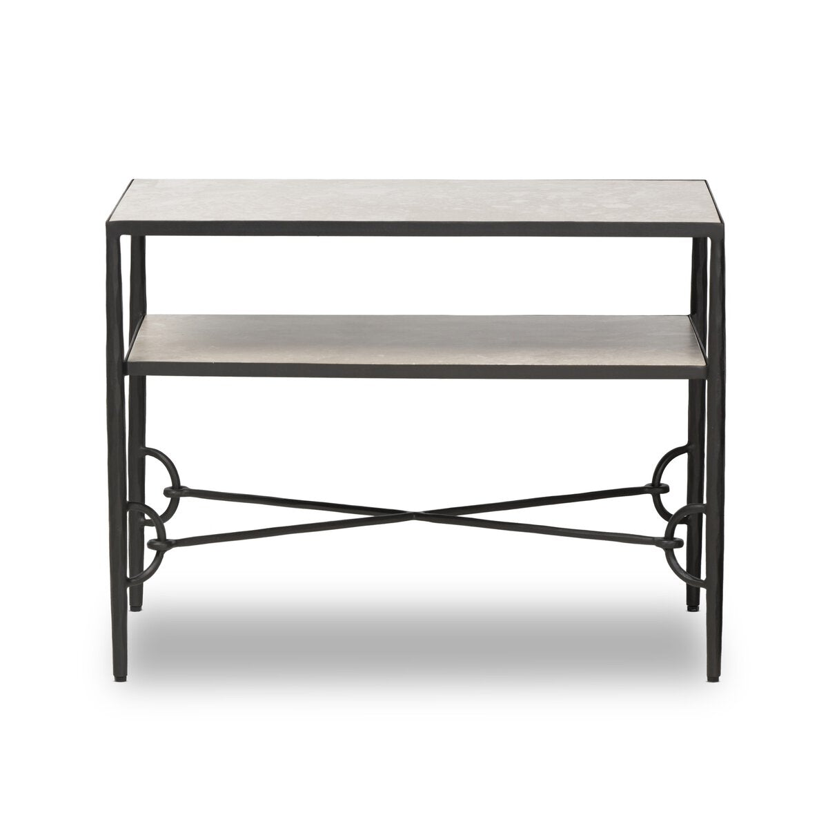 Babylon Nightstand - Hammered Gunmetal