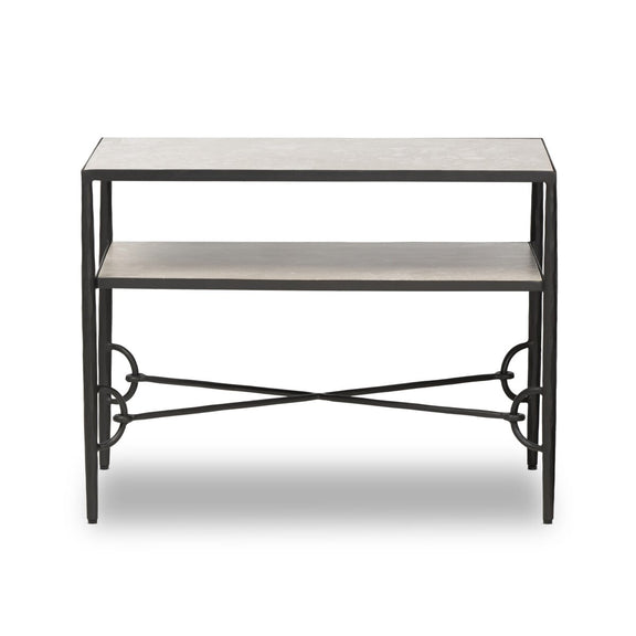 Babylon Nightstand - Hammered Gunmetal