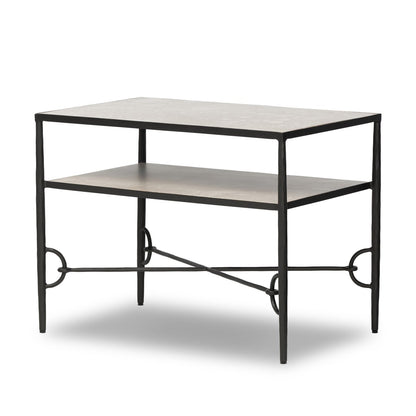 Babylon Nightstand - Hammered Gunmetal