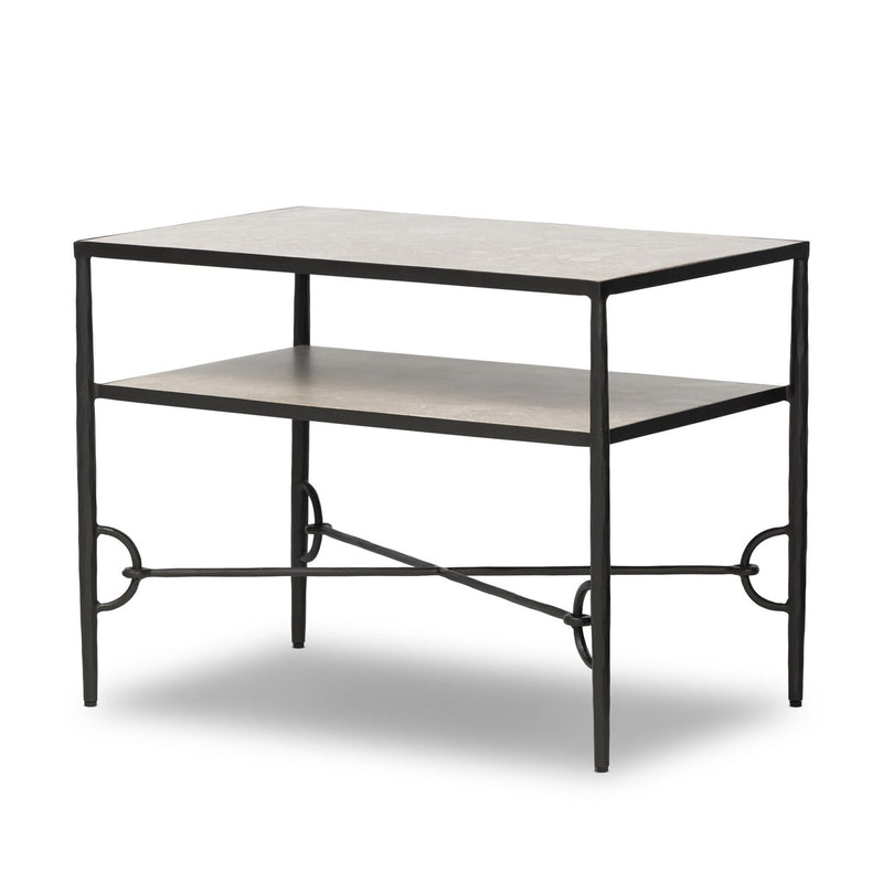 Babylon Nightstand - Hammered Gunmetal