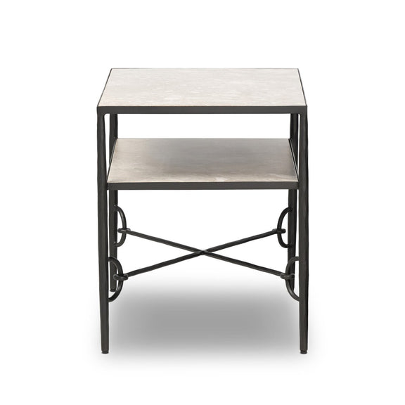 Babylon Nightstand - Hammered Gunmetal
