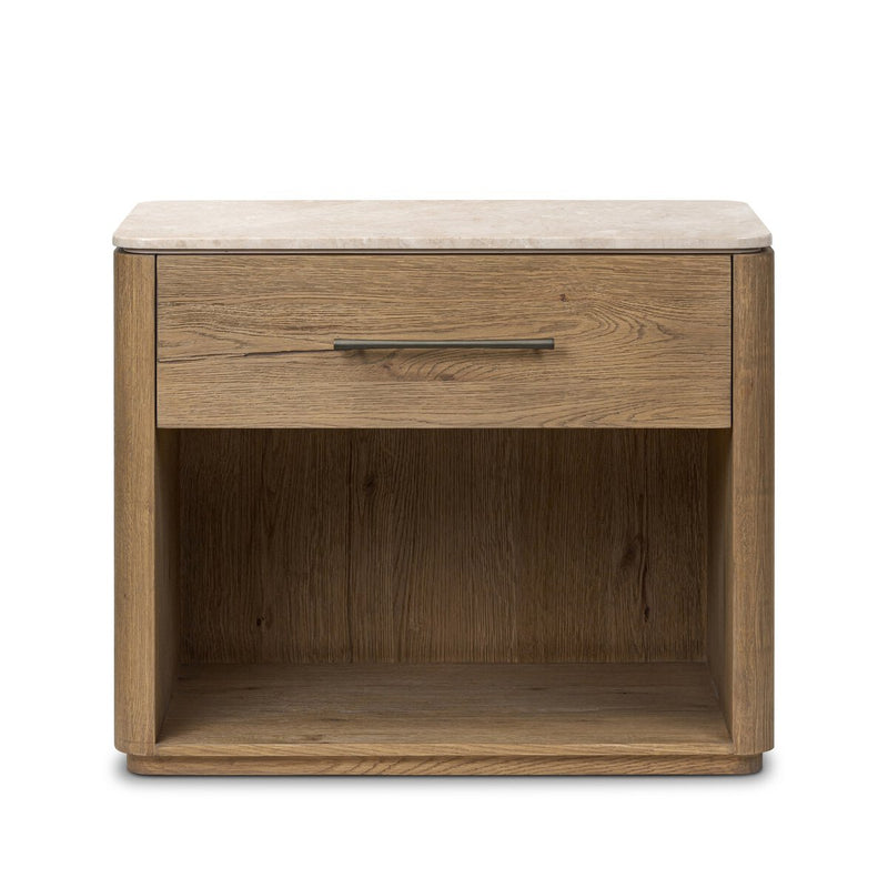 Raleigh Nightstand - Cappuccino Marble