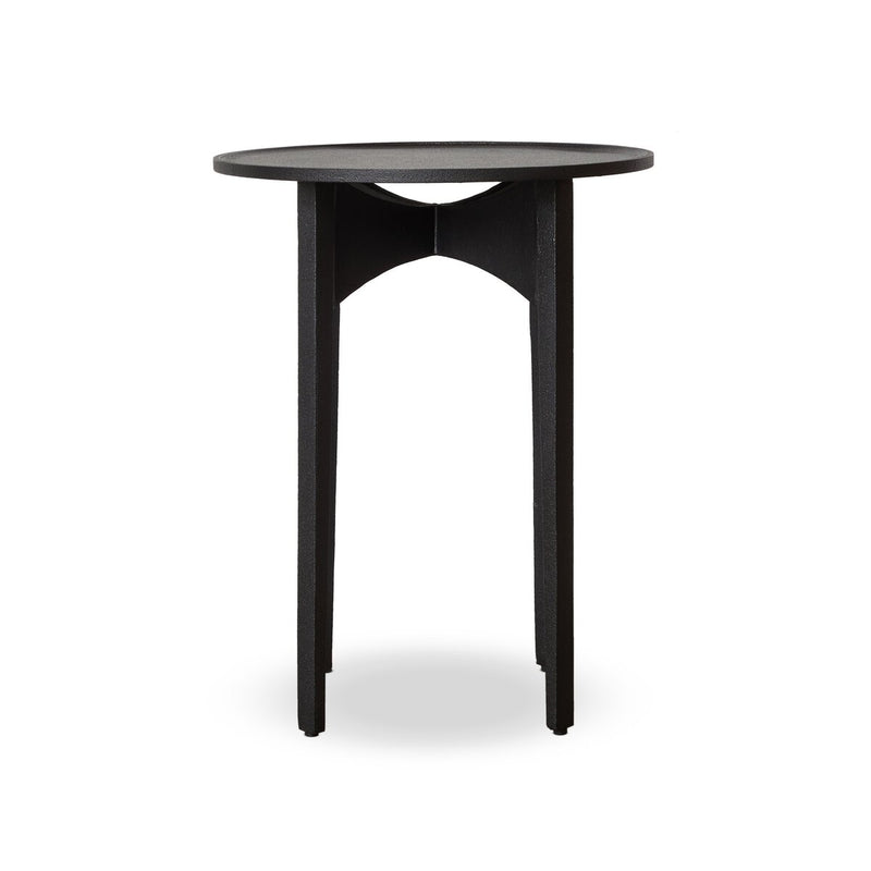 Mona End Table - Textured Iron