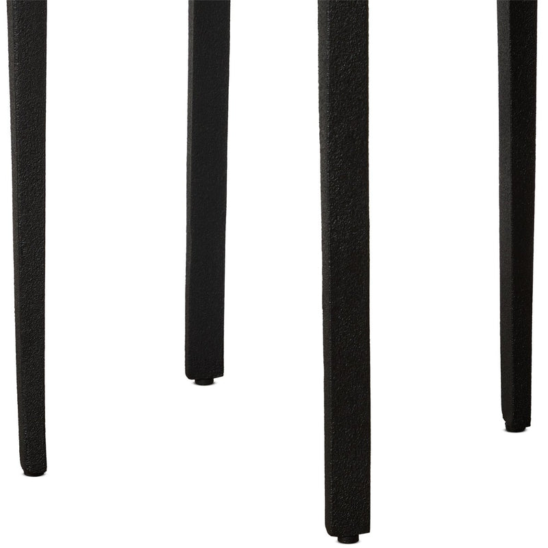 Mona End Table - Textured Iron
