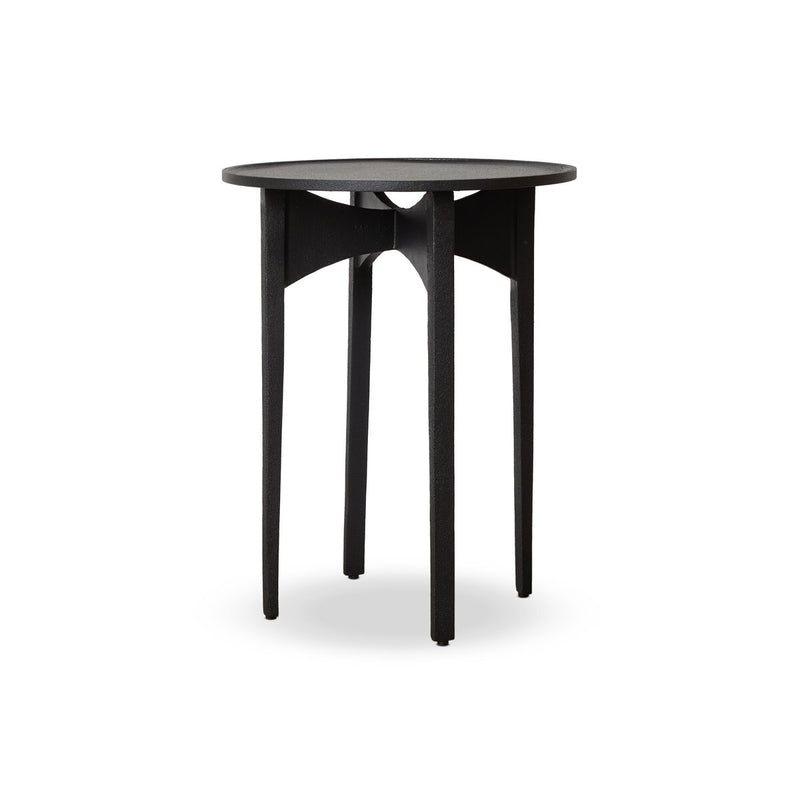 Mona End Table - Textured Iron