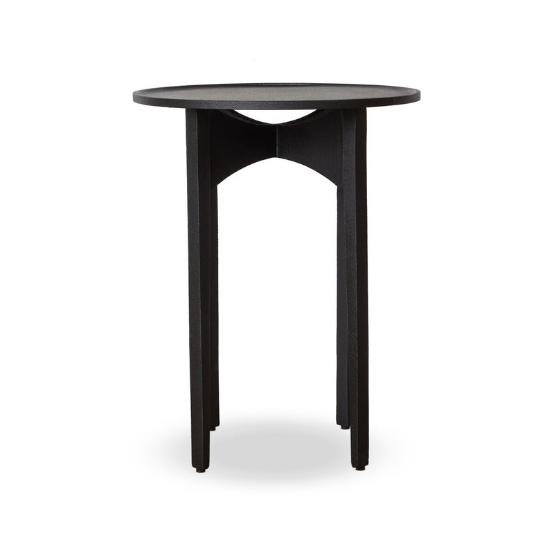 Mona End Table - Textured Iron