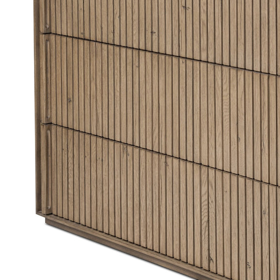 Leo 8 Drawer Dresser - Rustic Grey