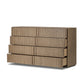Leo 8 Drawer Dresser - Rustic Grey