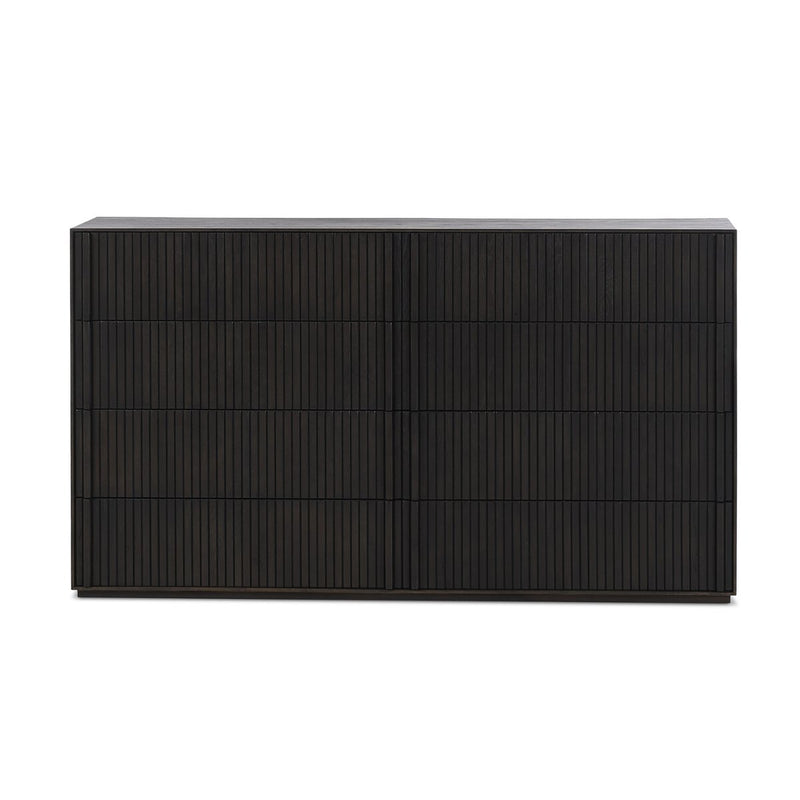 Leo 8 Drawer Dresser - Smoked Black