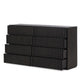 Leo 8 Drawer Dresser - Smoked Black