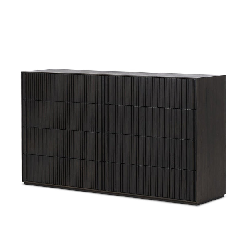 Leo 8 Drawer Dresser - Smoked Black