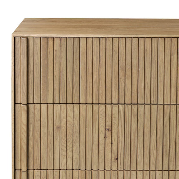 Leo 8 Drawer Dresser - Rustic Light Natural Oak