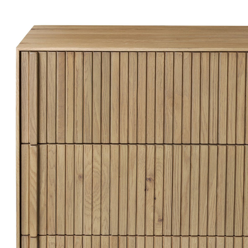 Leo 8 Drawer Dresser - Rustic Light Natural Oak