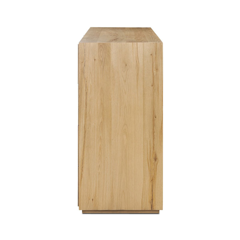 Leo 8 Drawer Dresser - Rustic Light Natural Oak