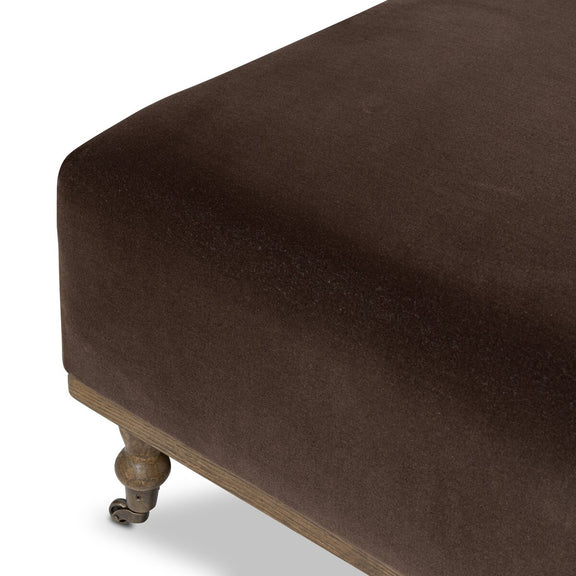 Harlin Cocktail Ottoman - Surrey Cocoa