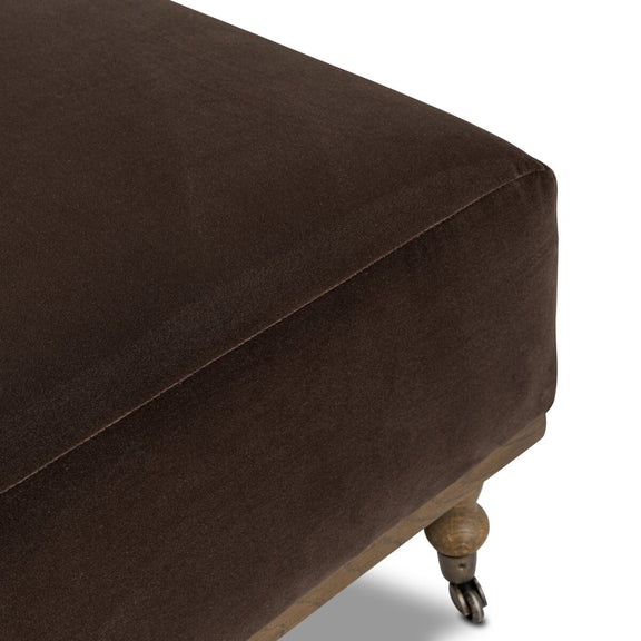 Harlin Cocktail Ottoman - Surrey Cocoa