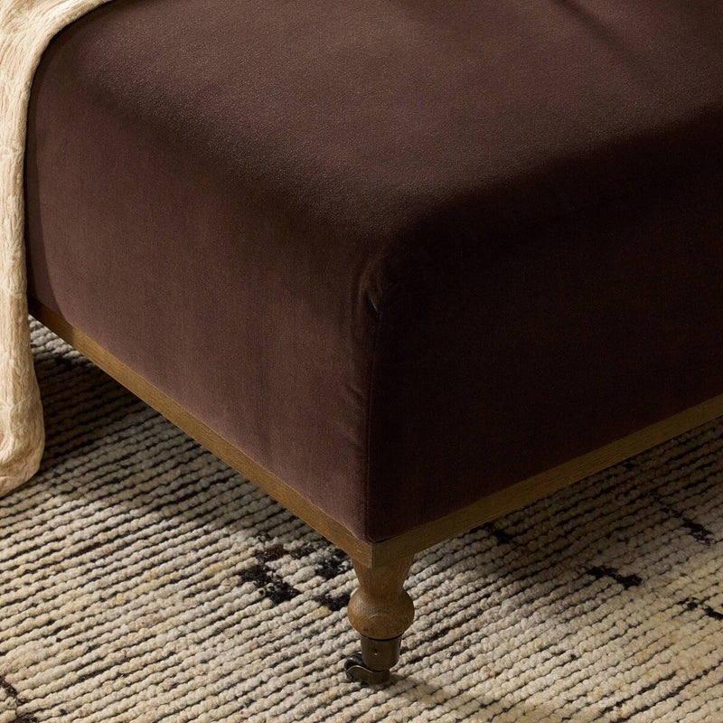 Harlin Cocktail Ottoman - Surrey Cocoa