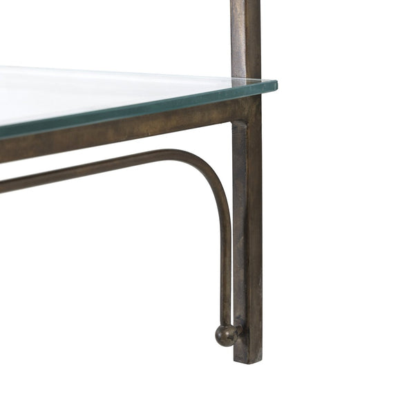 Romilly Shelves - Brushed Iron