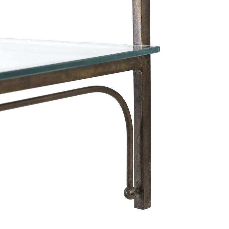 Romilly Shelves - Brushed Iron