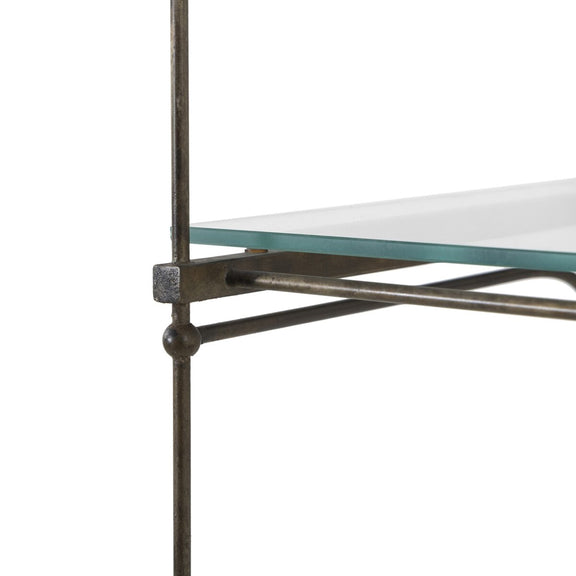 Romilly Shelves - Brushed Iron