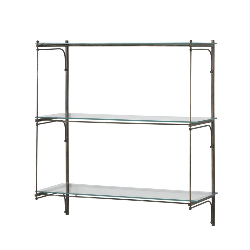 Romilly Shelves - Brushed Iron