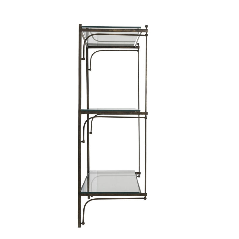 Romilly Shelves - Brushed Iron