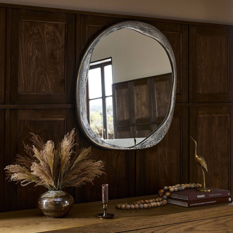 Chavez Mirror - Raw Antique Nickel