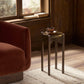 Relo End Table - Olive Cast Glass