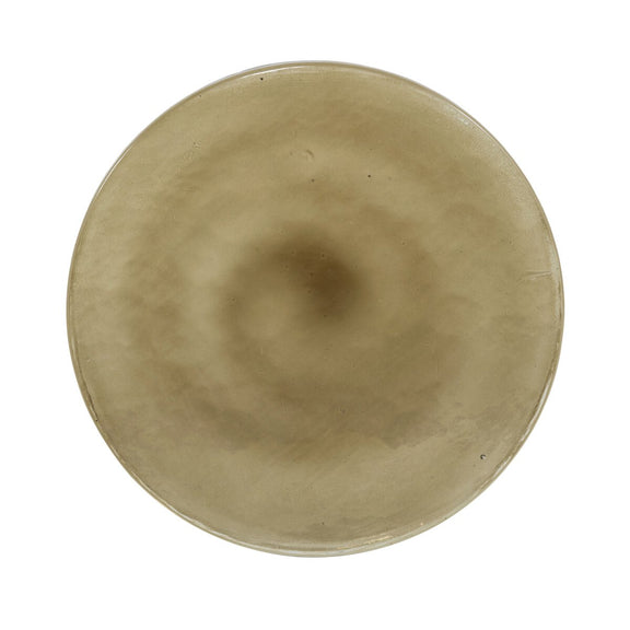Relo End Table - Olive Cast Glass