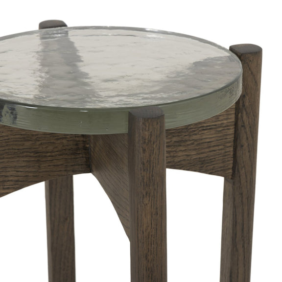 Relo End Table - Clear Cast Glass