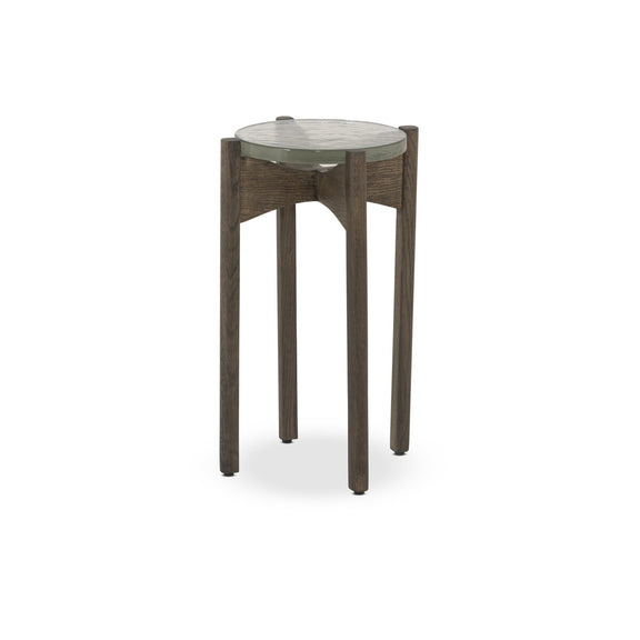 Relo End Table - Clear Cast Glass