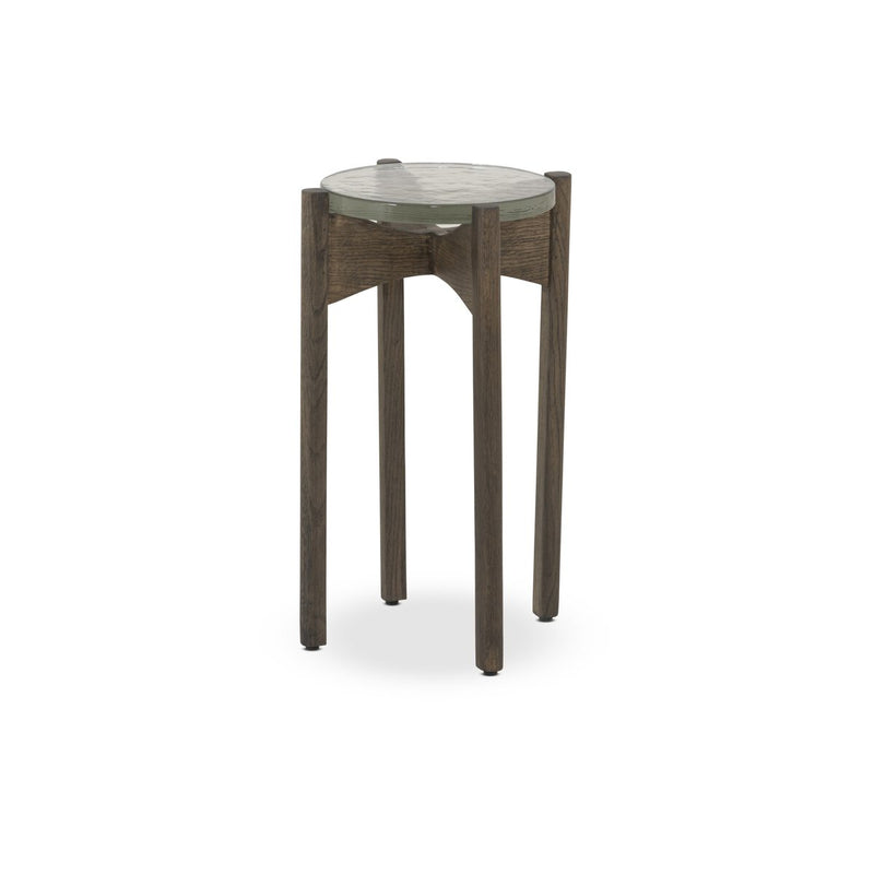 Relo End Table - Clear Cast Glass