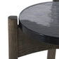 Relo End Table - Grey Cast Glass