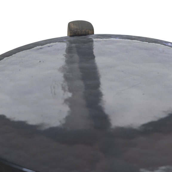 Relo End Table - Grey Cast Glass