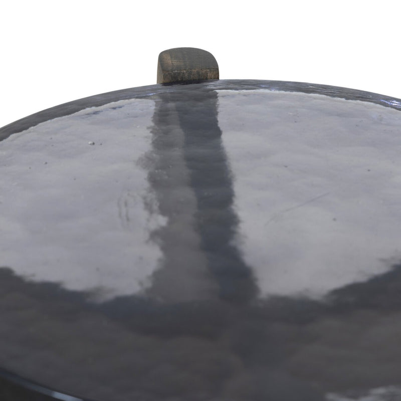 Relo End Table - Grey Cast Glass