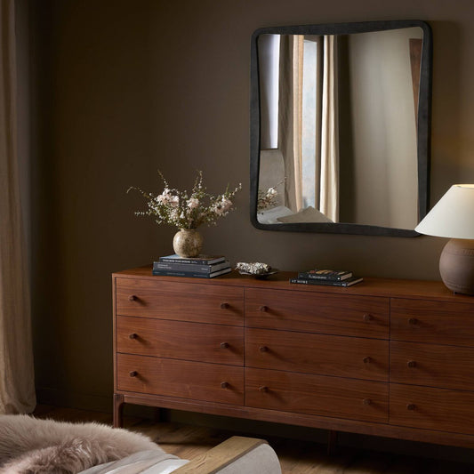 Regis Wall Mirror - Hammered Grey