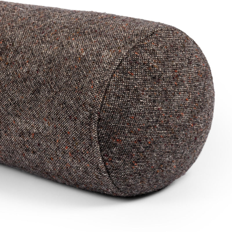 Stonewash Linen Bolster Pillow - Hasselt Ebony