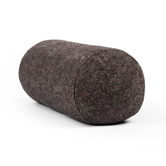 Stonewash Linen Bolster Pillow - Hasselt Ebony