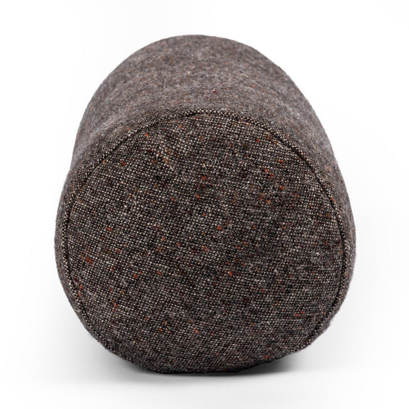Stonewash Linen Bolster Pillow - Hasselt Ebony