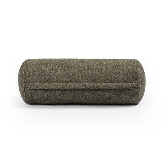 Stonewash Linen Bolster Pillow - Hasselt Olive Green