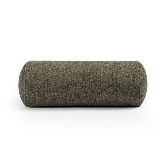 Stonewash Linen Bolster Pillow - Hasselt Olive Green
